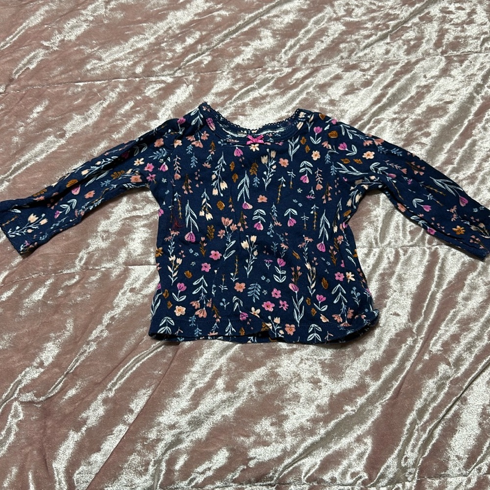 Carters long sleeve baby shirt 6 months